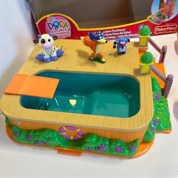 Vintage Dora the Explorer Lot Treehouse Schoolhouse Let's Go Adventure 2005 Pool - Picture 9 of 13